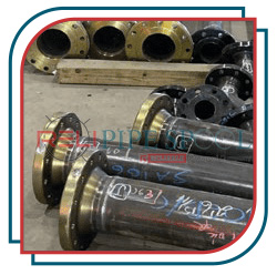 ASTM A333 gr 6 pipe spool with weld neck flange