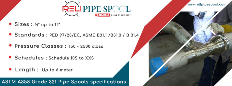 ASTM A358 grade 321 pipe spools specification