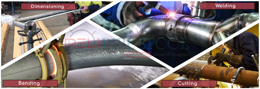 ASTM A358 TP 321 spool fabrication process