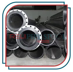 Black mild stee pipe spool with weld neck flange