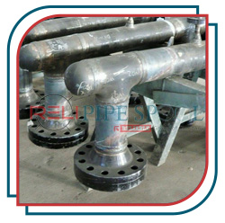 DI pipe spool with weld neck flange