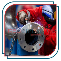 DIN 30670 polyethylen coated pipe spool with weld neck flange