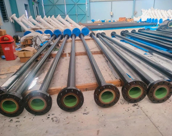 Double flanged pipe spool