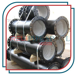 Ductile iron spool pipe with two side flange