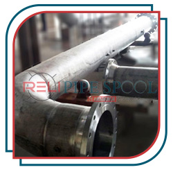 duplex SS pipe spool with weld neck flange