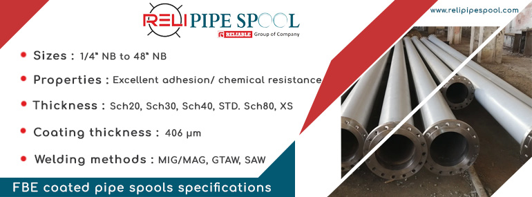 FBE coated pipe spools specifications