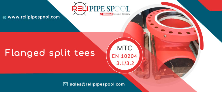 Flanged split tees