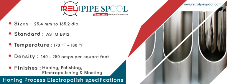 Honing process and electropolish specifications