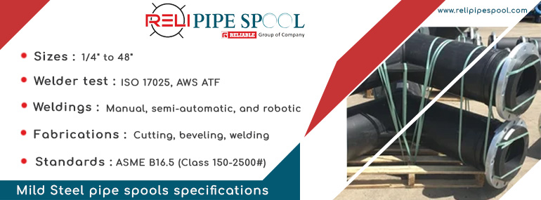 Mild Steel pipe spools specifications