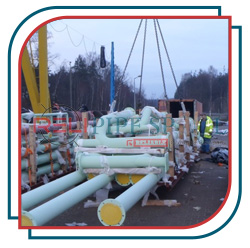 Monel 400  pipe spool with weld neck flange