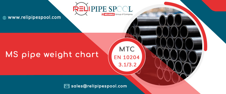MS pipe weight chart