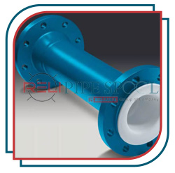 PTFE spool pipe with two side flange