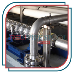 pure titanium pipe spool with weld neck flange