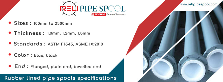 Rubber lined pipe spools specifications