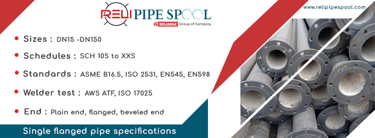 Single flanged pipe specifications
