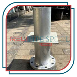 Single flanged puddle pipe