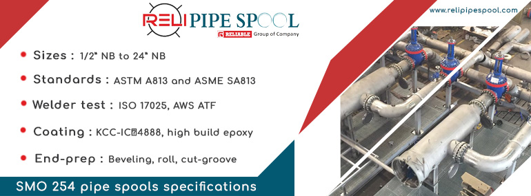 SMO 254 pipe spools specifications specification