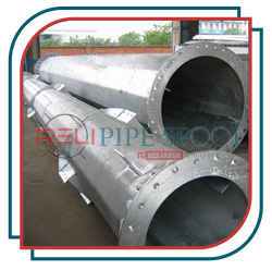 Titanium gr 5 Pipe spooling with both end flange